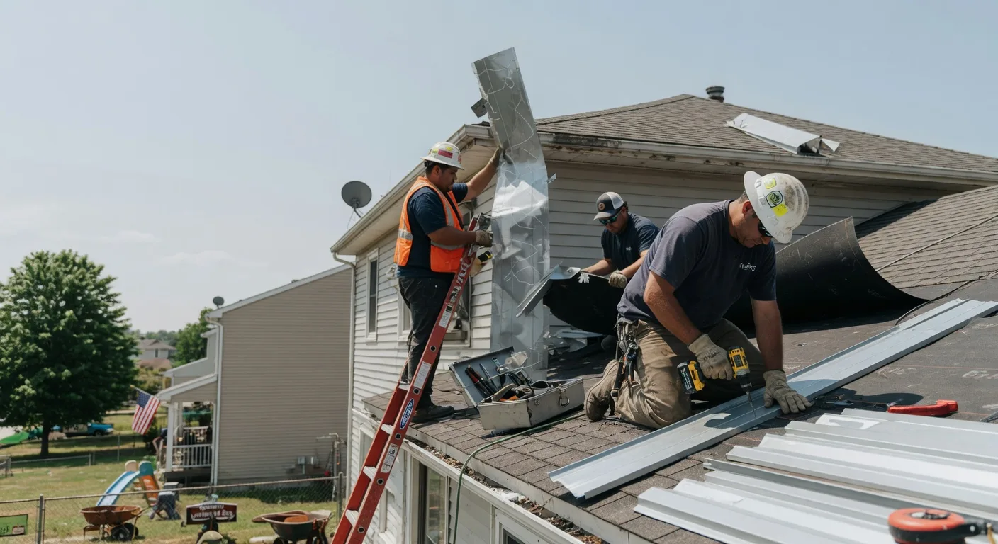 Storm Damage Metal Roof Repair in Shady Dale, GA
